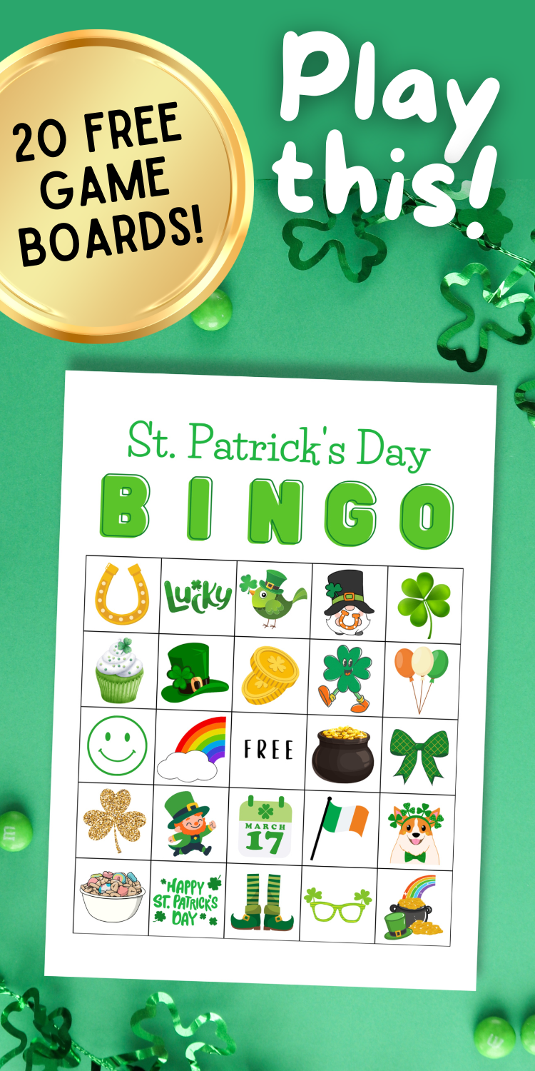 free st patricks bingo printable