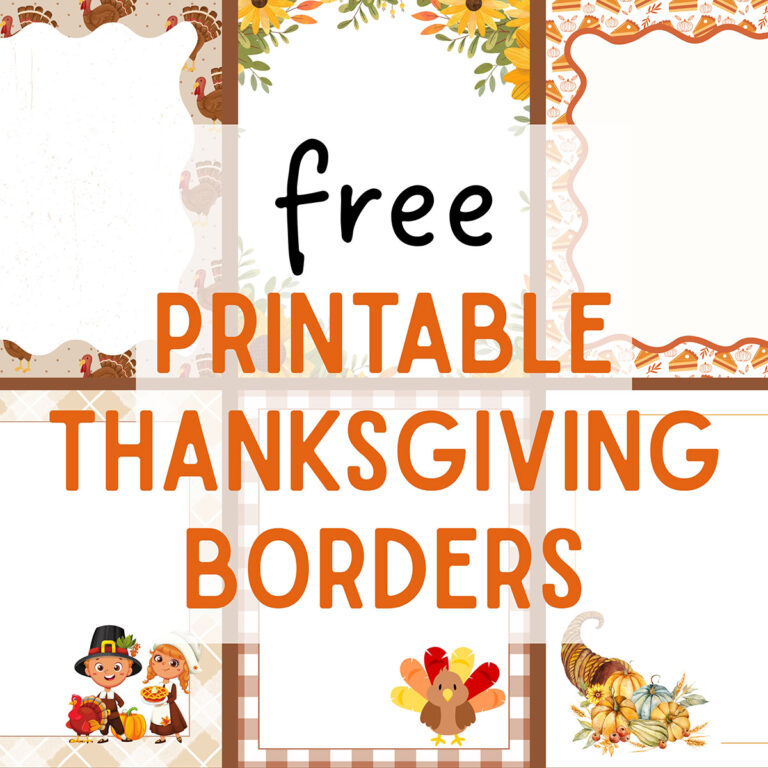 free printable thanksgiving borders