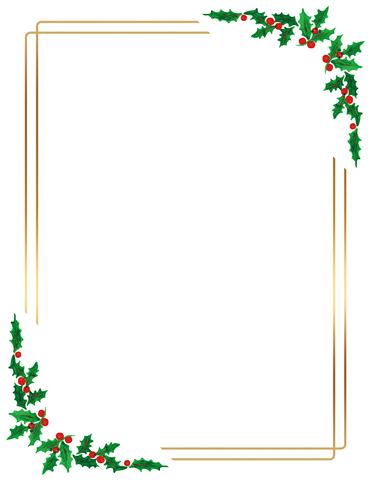 free printable christmas border paper