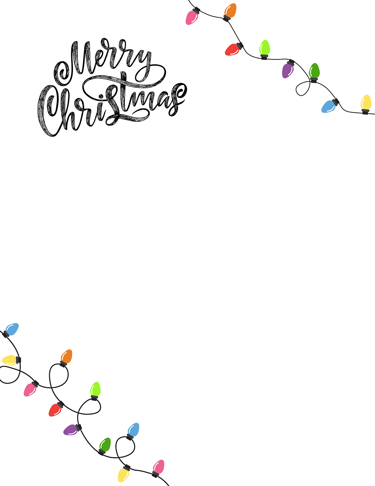 Free Printable Christmas Borders - 40 Border Templates - Mom in Pajamas for Free Printable Christmas Frames And Borders