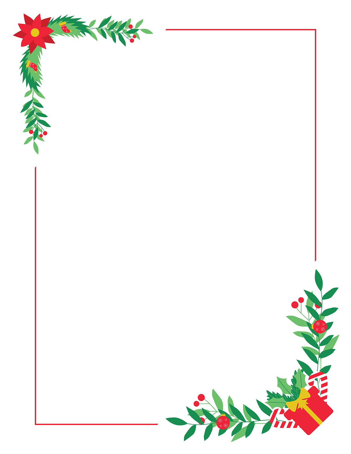 free printable christmas borders